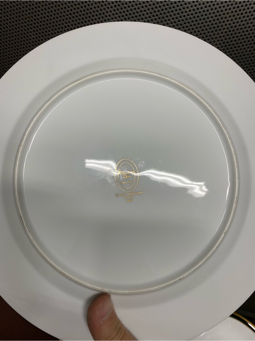 Christian Dior Porcelain Dinner Plate Vintage Rare - Picture 2 of 3